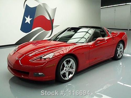 2005 chevy corvette 6-speed htd leather nav hud 22k mi! texas direct auto