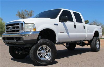 ***no reserve*** 04 ford f350 lifted diesel crew long bed 4x4 - clean!!!!!!!!!!!