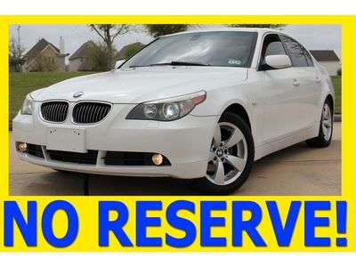 2007 bmw 525i sports 6 speed manual,navigation,clean title,no reserve!!