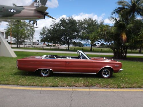 1967 plymouth gtx super commando 440 v8 restored matching number convertible!!