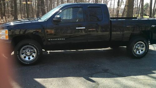 2009 chevrolet silverado 1500 lt extended cab pickup 4-door 4.8l 4x4 black mint