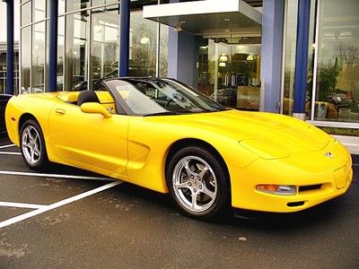 2,380 miles 50th anniversary convertible 6 spd manual heads up chrome alloys cd