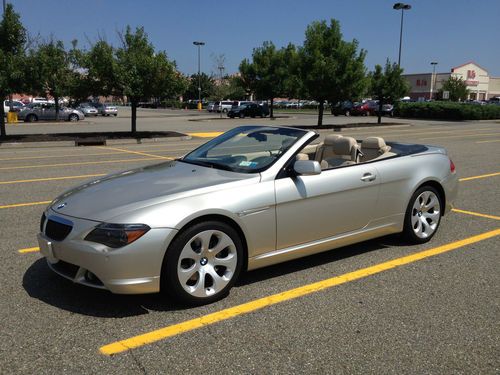 2005 bmw 645 ci convertible fully loaded; sport/cold weath packag, nav,19"wh,dvd