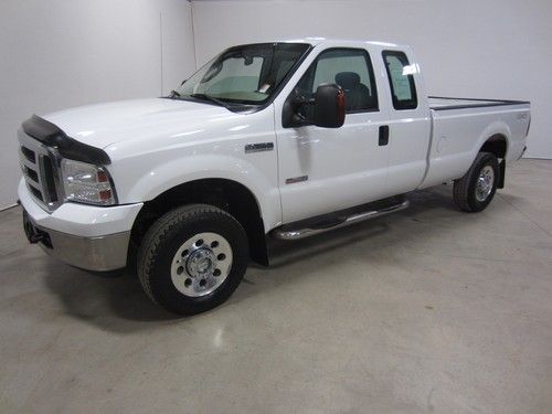 05 ford f250 6.0l turbo diesel 6 speed 4x4 ext cab long bed xlt 1 owner  80 pics