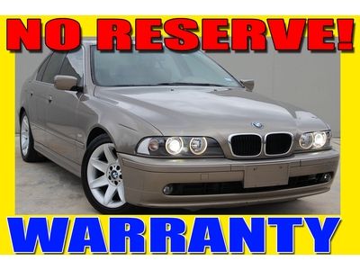 2002 bmw 525i sports pkge,xenon headlights,one texas owner,warranty,no reserve!