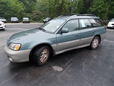 2002 subaru outback ll bean, no reserve, 6 cylinder, moonroof,leather,abs brakes