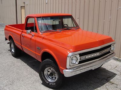 Incredible short wide 4x4 pickup truck 454 auto air ps pb disc front restored!