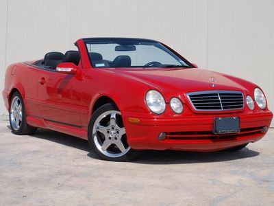 2002 mercedes clk430 convertible red/blk sharp clean fresh trade $499 ship