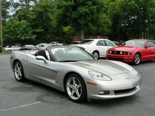 06 c6 corvette auto paddle convertible power top, hs, heads-up, only 40k miles!