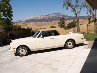 1987.5 rolls royce corniche ii convertible, only 28k magnolia w/tan, gorgeous!