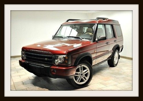 2004 land rover discovery se red/tan low miles carfax certified