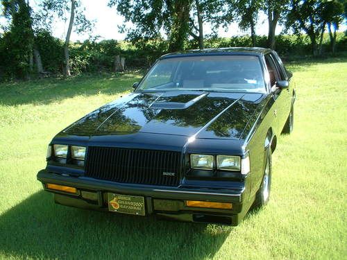 1987 buick regal "grand national" jet black turbo coupe