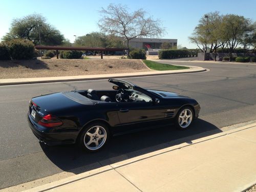 2004 mercedes-benz sl55 amg 31k mls pano roof pdc black/black amazing condition!