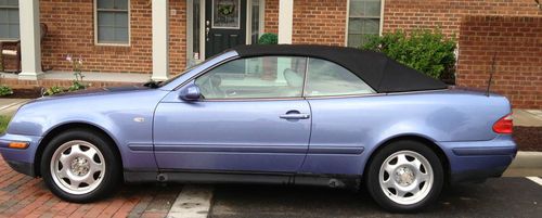 1999 mercedes benz convertible cabriolet clk 320-beautiful quartz blue!