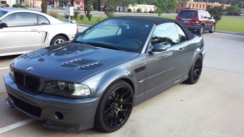 2002 bmw m3 convertible, graphite grey with carbon fiber accents, smg trans
