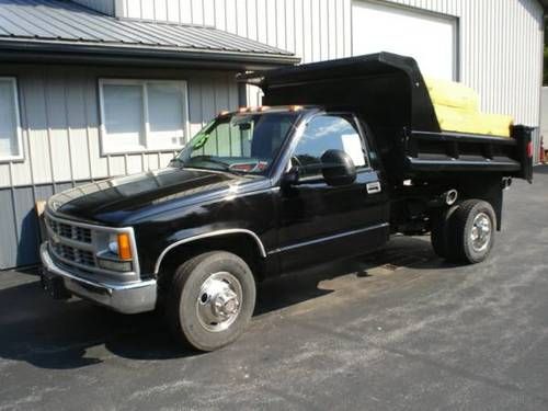 2000 chevrolet c/3500 dually 8' contractors dump truck