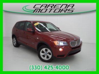 2011 bmw used x3 xdrive28i red panoramic roof free one 1 owner clean carfax x 3