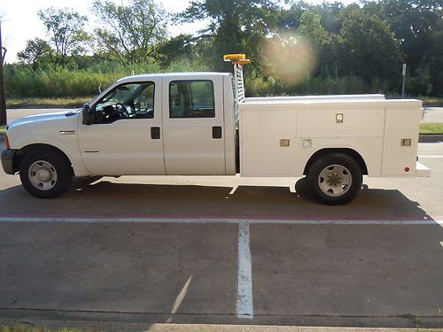 Texas rust free 06 ford f-350 power stroke diesel crew cab utility bed low miles