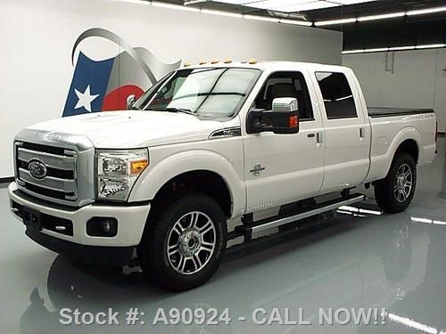 2013 ford f-250 platinum diesel fx4 4x4 sunroof nav 3k! texas direct auto