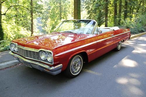 1964 chevrolet impala ss convertible - low miles! gorgeous! see video.