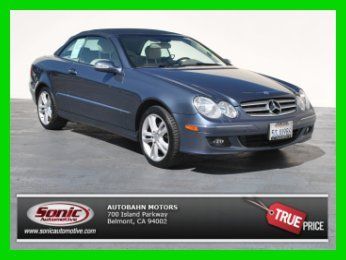 2006 clk350 convertible cadet blue stone leather premium one package