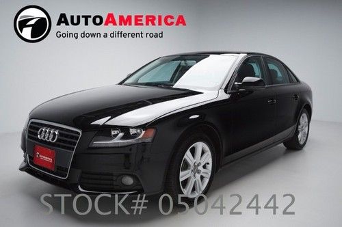 33k low miles 2011 audi a4 premium black with leather sunroof nav certified