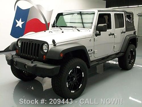 2007 jeep wrangler unlimited x 4x4 4-dr auto lifted 71k texas direct auto