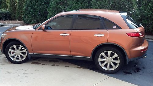 2003 infiniti fx35 liquid copper exterior orange leather interior