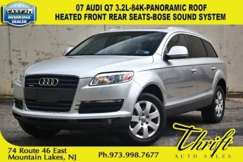 07 audi q7 3.2l-84k-panoramic roof-heated front rear seats-bose sound system