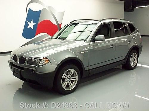 2005 bmw x3 3.0i awd/4x4 pano sunroof leather only 63k texas direct auto