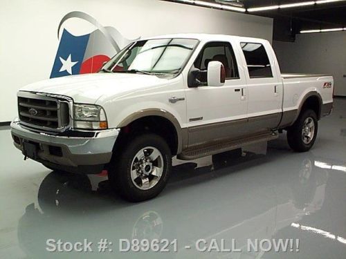2004 ford f-250 king ranch crew fx4 4x4 htd leather 77k texas direct auto