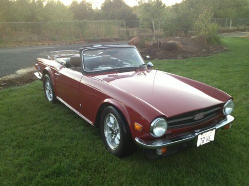 Sell Used 1974 Triumph Tr6 Convertible 34l Chevy V6 With Fuel