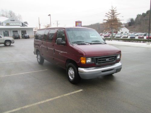 2003 ford e-150 club wagon v8 a/c8 pass van 6000 miles 1 owner 6k pwr grp 6k ct