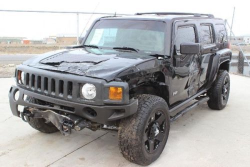 2007 hummer h3 4wd damaged clean title low miles nice interior export welcome!