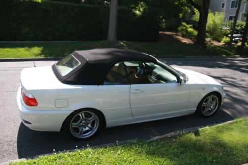 Convertible 330ci - white with tan interior and black top -