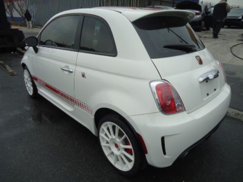 2012 fiat 500 abarth + navigation - salvage - $ave!