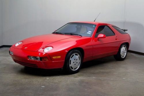 1989 porsche 928 s4 red / tan 5.0l v8 automatic