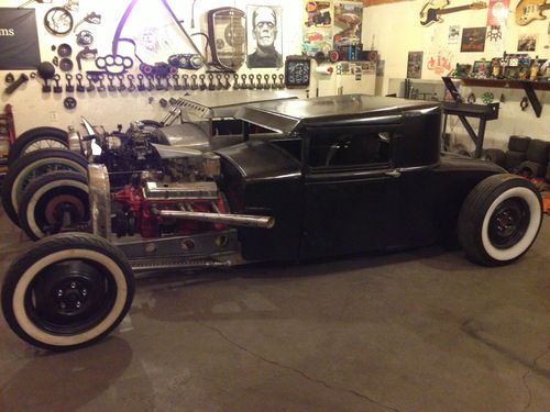 A kustom model coupe hot rat rod street project gasser roller n/r