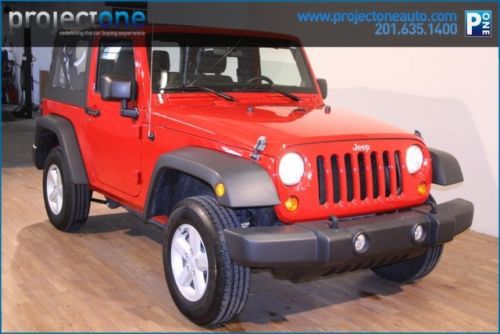 11 wrangler sport 6,500 miles manual red clean carfax