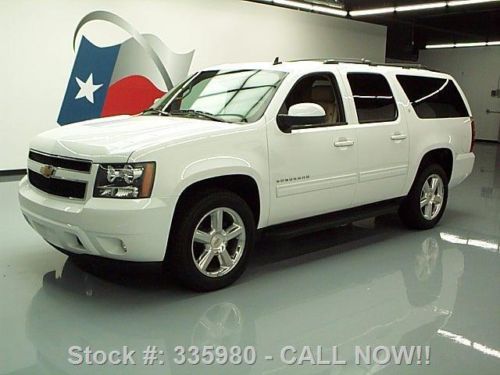 2013 chevy suburban 7-pass htd leather dvd rear cam 17k texas direct auto