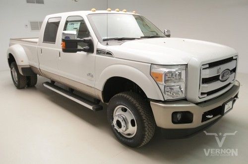 2013 king ranch crew 4x4 navigation sunroof leather heated v8 diesel