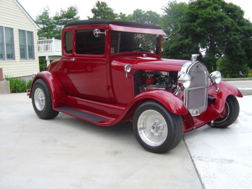 1929 ford model a coupe street rod - chevy powered