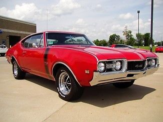 1968 red oldsmobile 442 numbers matching!! looks great! lots of paper work!