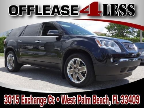 2012 gmc acadia slt1 leather sunroof heated front seat(s) 3rd row   clean carfax