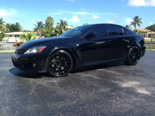 Blacked out lexus isf fitted with vossen wheels wrapped in michelin ps2