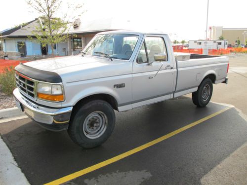 1996 ford f250 4x2 regular cab pickup truck 5.8l 8 ft bed rust free oregon truck