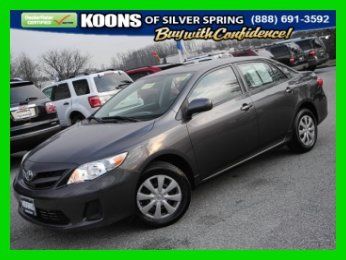 2011 toyota corolla sedan 1 owner!!!! priced to sell!!! showroom condition!!