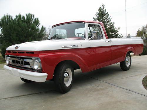 1961 ford f-100 unibody 2 owner very sharp truck!