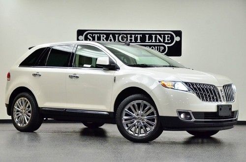 2011 lincoln mkx suv white leather navigation