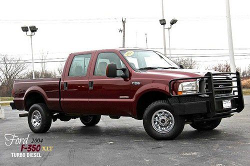 2004 ford f-350 xlt 4x4 diesel one owner! gooseneck hitch clean! serviced! wow!!